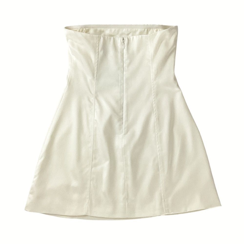 WeWoreWhat Size 2 NWT Strapless Peplum Mini Dress in Ecru Cream Ivory - Picture 5 of 10